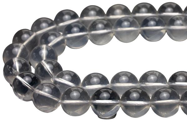 【丸ビーズ】ミルキークォーツ 14mm 一連 風水 パワーストーン