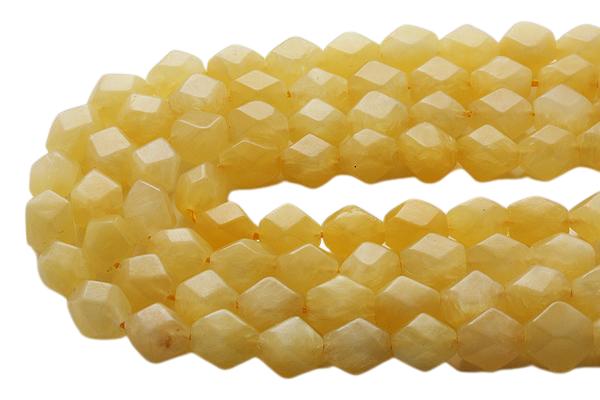 【カットビーズ】アラゴナイト ナゲット型 8×10mm 一連 天然石 パワーストーン