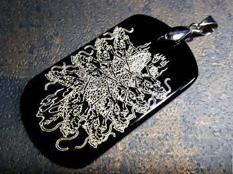 九頭龍 オニキスプレート ペンダントトップ 天然石 パワーストーン プチギフト 転勤 退職 お礼 母の日 敬老の日 ギフト