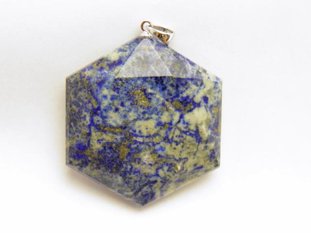パワーストーン 六芒星 シルバーヘキサゴンペンダントトップ 約43×35×10mm ラピスラズリ 現品 天然石 パワーストーン プチギフト 転勤 退職 お礼 母の日 敬老の日 ギフト