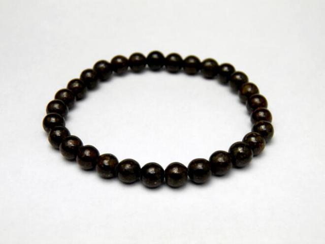 【高級品 ENDLESS_ブレスレット】 コンドライト隕石（NWA869） 鑑別書付き 6mm 現品 送料無料の通販は 34,260円