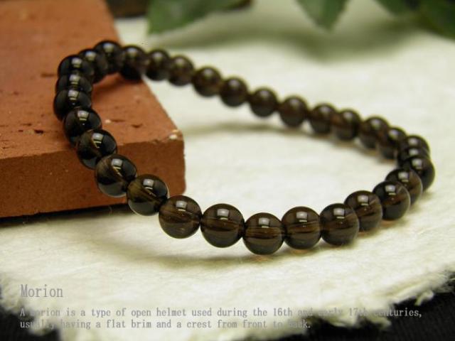 【Premium_Endlessブレスレット】 黒水晶 モリオンブレスレット チベット産 6mm玉 天然石 パワーストーンの通販は 8,052円