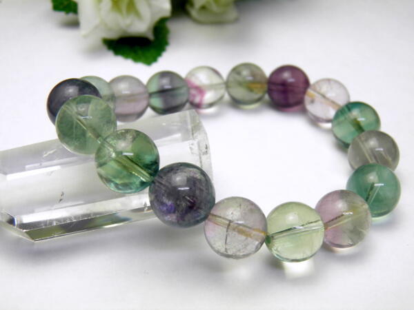 【ENDLESS_12mmブレスレット】 フローライト 12mm 天然石 パワーストーンの通販は 8,052円