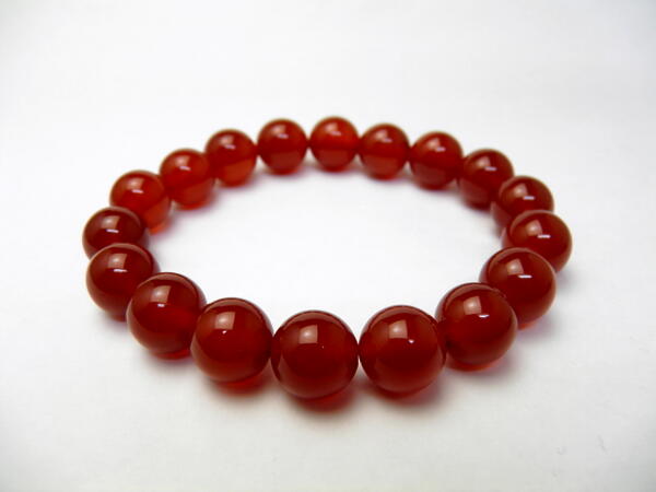 【ENDLESS_12mmブレスレット】レッドメノウ 12mm 大玉シンプルブレスレット 数珠 ブレスレット 天然石 パワーストーンの通販は
