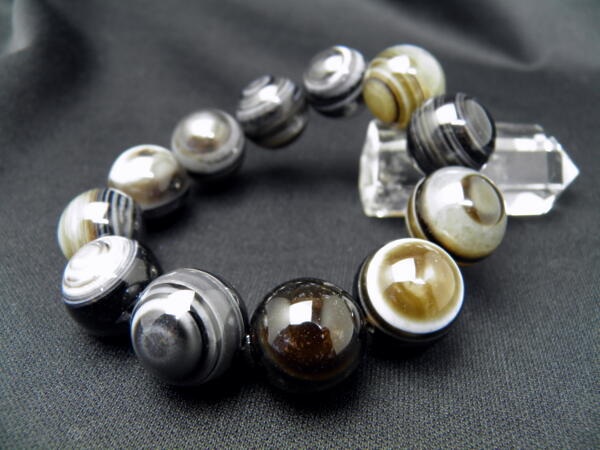 【ENDLESS_18mmブレスレット】 天眼石 大玉シンプルブレスレット 数珠 ブレスレット レディース＆メンズ 天然石 パワーストーン