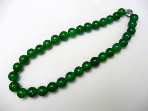 母の日ギフト グリーンメノウ ネックレス 12mm玉 パワーストーンの通販は 5,604円