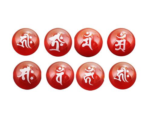 赤メノウ（銀色）セット横穴貫通12mm 手作りにオススメ！天然石 パワーストーン