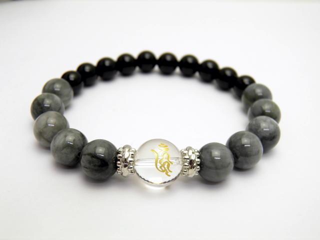 ウーン 愛染明王 (あいぜんみょうおう) 水晶 ブレスレット 梵字玉 数珠 各色タイガーアイ 天然石 風水 パワーストーンの通販は ウーン 愛染明王 (あいぜんみょうおう) 水晶 ブレスレット 梵字玉 数珠 各色タイガーアイ 天然石 風水 パワーストーンの通販は