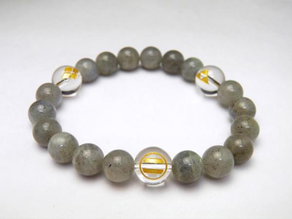 戦国武将 水晶12mm 武田・北条・今川（甲相駿三国同盟）ラブラドライトブレスレット 天然石 風水 パワーストーンの通販は