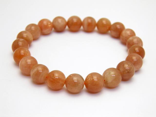 サンストーンブレスレット 9mm玉 天然石 パワーストーンの通販は 7,727円