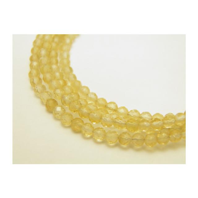 天然石 シトリン 32面カット 3mm メガネチェーン パワーストーン マスクストラップ メガネストラップ ネックレス 眼鏡チェーン グラスコード_1