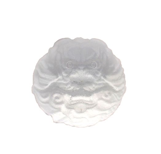 天然石彫刻 水晶浮かし彫り龍ビーズ 18mm 横穴【彫刻 一粒売りビーズ】 風水 パワーストーン