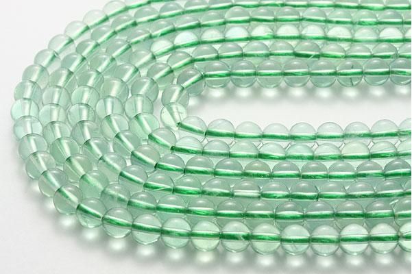 グリーンフローライト AA 6mm玉 一連 天然石 パワーストーン