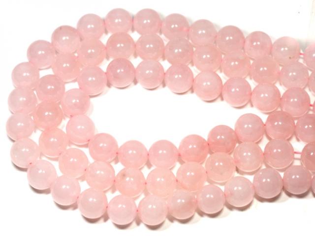 ローズクォーツ AA 14mm玉 一連 天然石 パワーストーンの通販は 6,358円