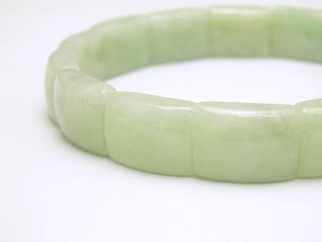 ミャンマー産 グリーンジェイド 翡翠 11mm バングルブレスレット 1本売りの通販は