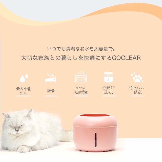 交換用フィルターセット】 ペット給水器 自動給水器 猫用 犬用 ペット