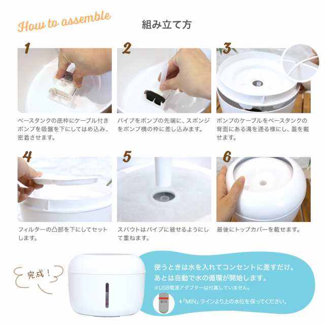 交換用フィルターセット】 ペット給水器 自動給水器 猫用 犬用 ペット