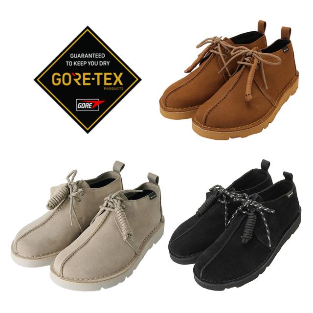 【商品レビューでポイント＋5％】 Clarks クラークス Desert Trek GTX デザートトレック ゴアテックス GORE TEX スウェード ビブラムソール ブラック タン サンド GORE-TEX 大きいサイズ