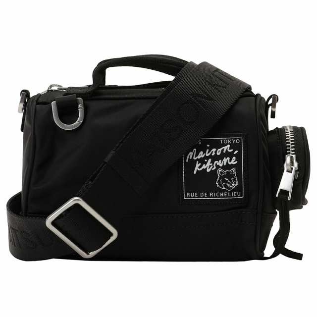 MAISON KITSUNE メゾン キツネ NYLON MINI DUFFLE BAG バッグ ポシェット ショルダーバッグ メンズ レディース  ユニセックス ブラック LW｜au PAY マーケット