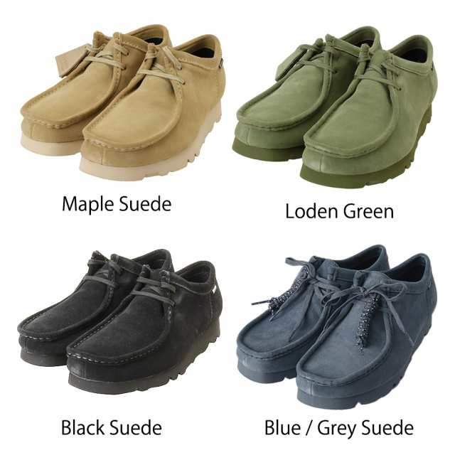 Clarks クラークス Wallabee GTX ワラビー ゴアテックス GORE TEX スウェード ビブラムソール ブラック メープル ベージュ  グリーン ブル - レインシューズ