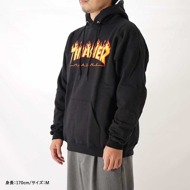 THRASHER スラッシャー FLAME LOGO HOODIE フレームロゴ ファイヤーパターン スウェット パーカー フーディー オーバーサイズ  裏起毛 定番 【113102】の通販はau PAY マーケット - MOBILE GARAGE au PAY マーケット店 | au PAY  マーケット－通販サイト