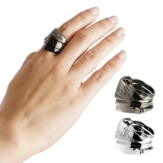 【閉店SALE！】 Vivienne Westwood ヴィヴィアンウエストウッド 指輪 アクセサリー ナックルダスターリング リング ルテニウム ガンメタル KNUCKLEDUSTER RING【vw-64010002-s001】の通販は