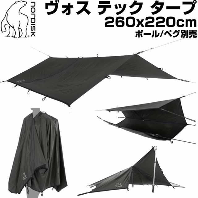 並行輸入品 ノルディスク ヴォス テック タープ テント ブラック Nordisk Voss Tech Tarp 117010