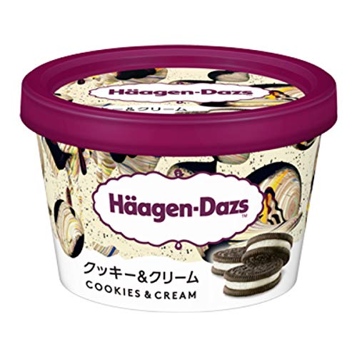 ハーゲンダッツ　ミニカップ　クッキー＆クリーム　110ｍｌ×12個入　アイスクリームの通販は 5,380円