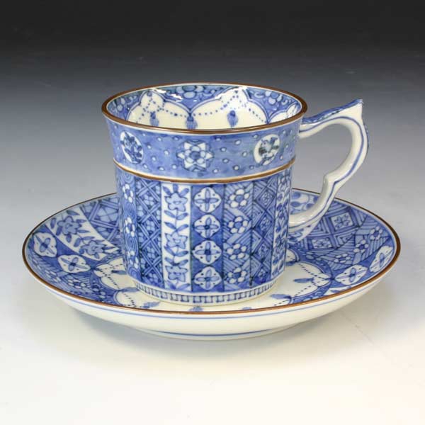 【送料無料】 京焼 清水焼 珈琲碗皿 つなぎ古紋 つなぎこもんの通販は