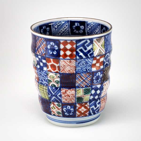 【送料無料】 京焼 清水焼 単品湯呑 小 桝色小紋の通販は