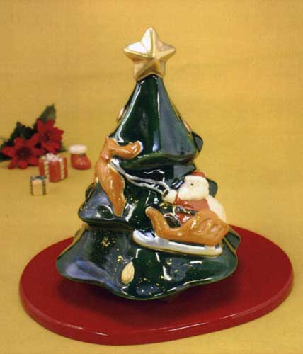 【送料無料】 京焼 清水焼 楽置物 クリスマスツリーの通販は