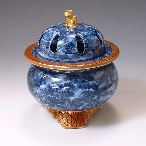 【送料無料】 京焼 清水焼 香炉 染錦松竹梅 そめにしきしょうちくばいの通販は 216,000円