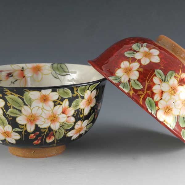 清水焼　茶碗2 湯呑2 個セット 清水焼 茶碗2 湯呑2 個セット