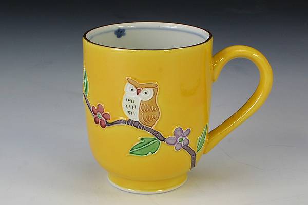 京焼・清水焼 小茶器揃 黄交趾宝鳳凰(きこうちたからほうおう) 昭