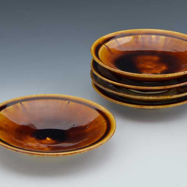 希少⭐︎ 陶あん窯 京焼 銀彩 銘々皿 5枚セット ぎやまん陶