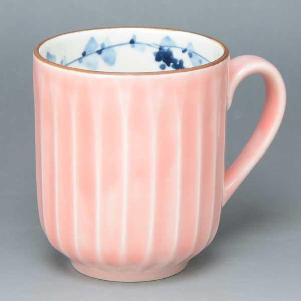 京焼 清水焼 マグカップ 交趾唐草（ピンク） こうちからくさ（ぴんく）