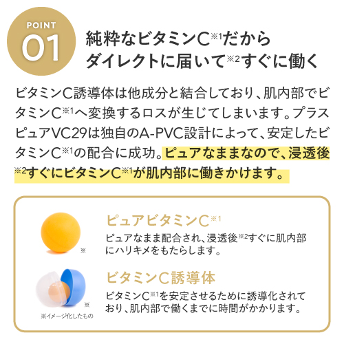 ピュア ビタミンC 美容液 A-PVCシリーズ 累計50万本突破 水を一切使わ