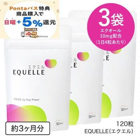 エクオール 大塚製薬 エクエル パウチ 120粒 3個 メール便 正規流通