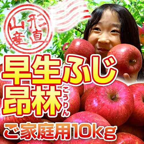 山形のりんごはうまいずね 山形県産 早生ふじ 昂林 こうりん ご家庭用 バラ10kgの通販はau Pay マーケット 山形果実倶楽部