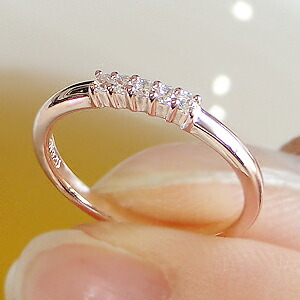 K18 ピンキーリング 0.05ct ピンク ホワイト イエロー ゴールド 指輪 リング ダイヤモンド ピンキー エタニティ ハーフエタニティ お守り ダイア 4月誕生石 品質保証書 ギフト 小指 誕生日 18金 18k 重ね着け 細身 華奢 母の日 プレゼント クリスマスの通販は