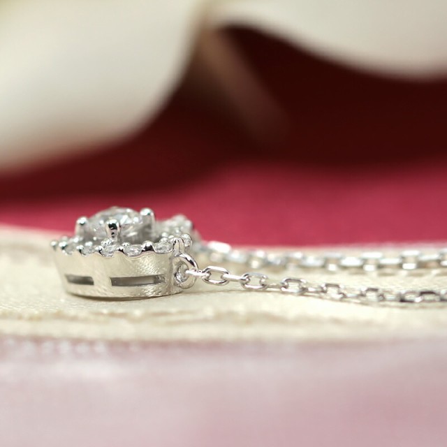 K18　YG/WG/PG　ダイヤモンド 0.15ct 【Hカラークラス/SIクラス】 ハート プチ ペンダント ネックレス ダイヤ ゴールド 18金 K18　ゴールドカラーは選べる プレゼント ギフト 記念日 幸運 アミュレット かわいい エレガント 華奢　おしゃれの通販は
