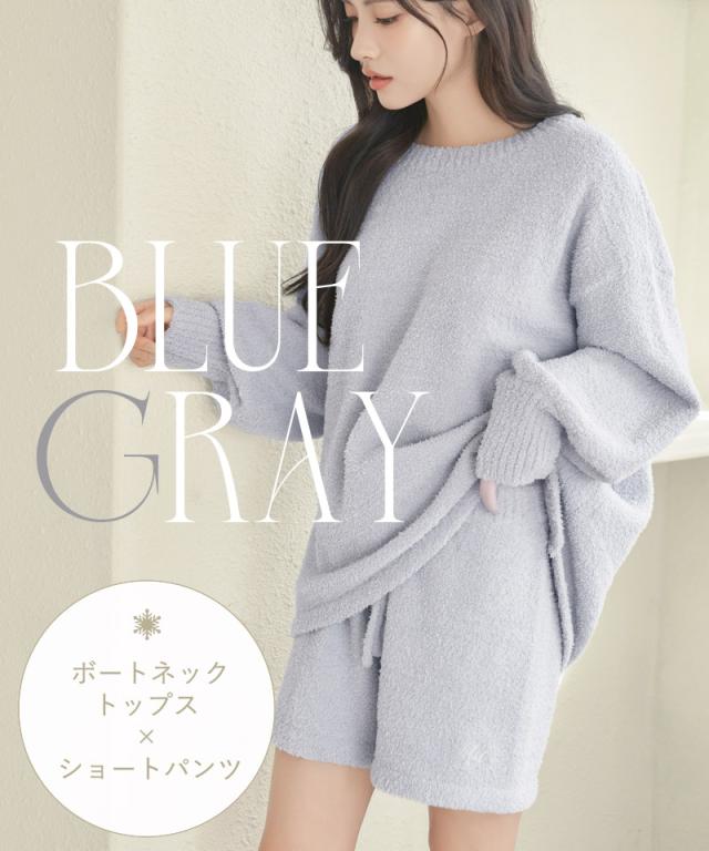 《P.》もこもこルームウェア 選べるトップス3種類×ショートパンツセット ルームウェア もこもこ レディース 冬 あったか パジャマ【秋新作】