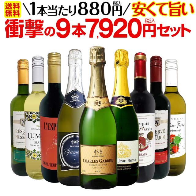 【送料無料】第53弾！当店最安級！1本あたり880円(税込)！限界ギリギリまでお買い求めやすくしました！安くて旨いワインばかりを詰め込んの通販は