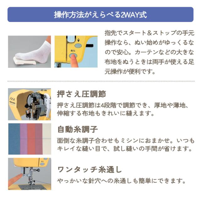家庭用ミシン本体 『クライ・ムキ NEWソーイングマシーン』