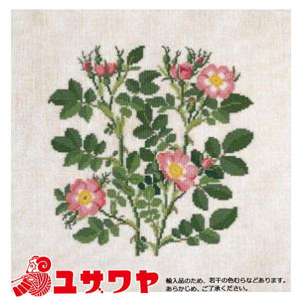 輸入刺しゅうキット 『Fremme 輸入刺繍キット APPLE ROSE アップルローズ 12B 30-6138』