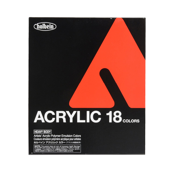 絵具 『アクリリックカラー ヘビーボディ AU993 18色セット HAU6号』 HOLBEIN ホルベイン_1