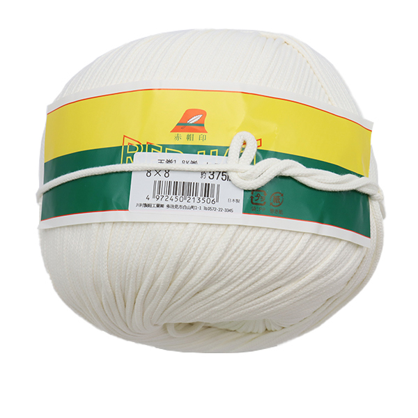手芸ひも 『打紐 1.8kg巻き 8×8 375m 白 KW21350』の通販は 5,867円