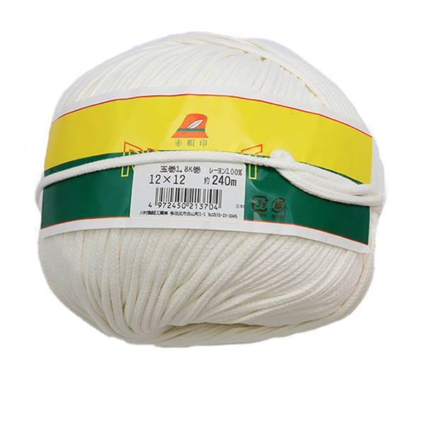 手芸ひも 『打紐 1.8kg巻き 12×12 240m 白 KW21370』の通販は 6,667円