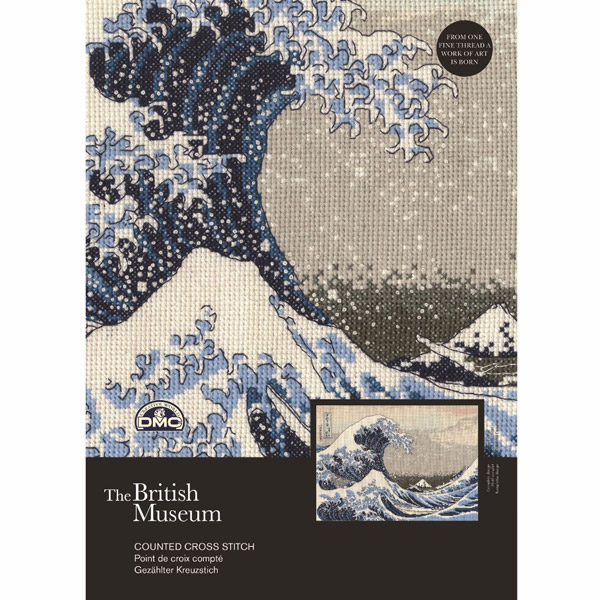 輸入刺しゅうキット 『Katsushika Hokusai - The Great Wave (葛飾北斎 「神奈川沖浪裏」) BL1145 73』 DMC ディーエムシーの通販は 6,253円