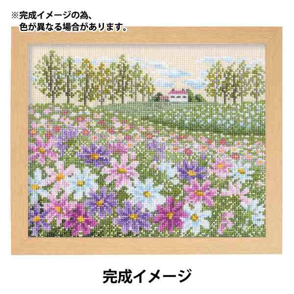 刺しゅうキット 『クロスステッチ刺繍キット オノエ・メグミのフラワーガーデン コスモスの丘 7310』 Olympus オリムパスの通販は